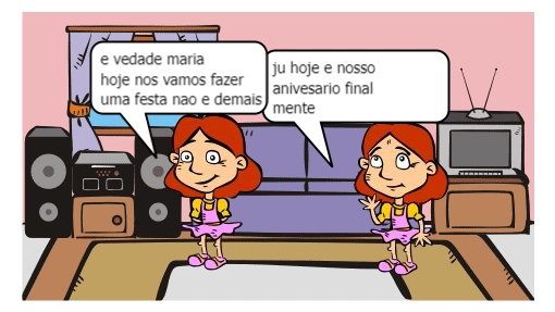 a festa de aniversario de julia e maria