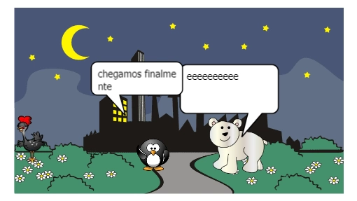 pinguim que queria i para cidade