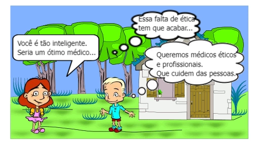 História retratando a ética que o profissional médico deve exercer no dia a dia.